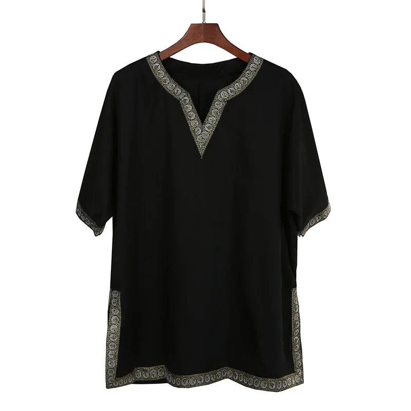 tunique historique noire pour costume médiéval