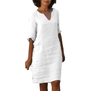 tunique robe pour femme blanche