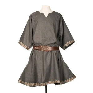 tunique médiévale unisexe gris