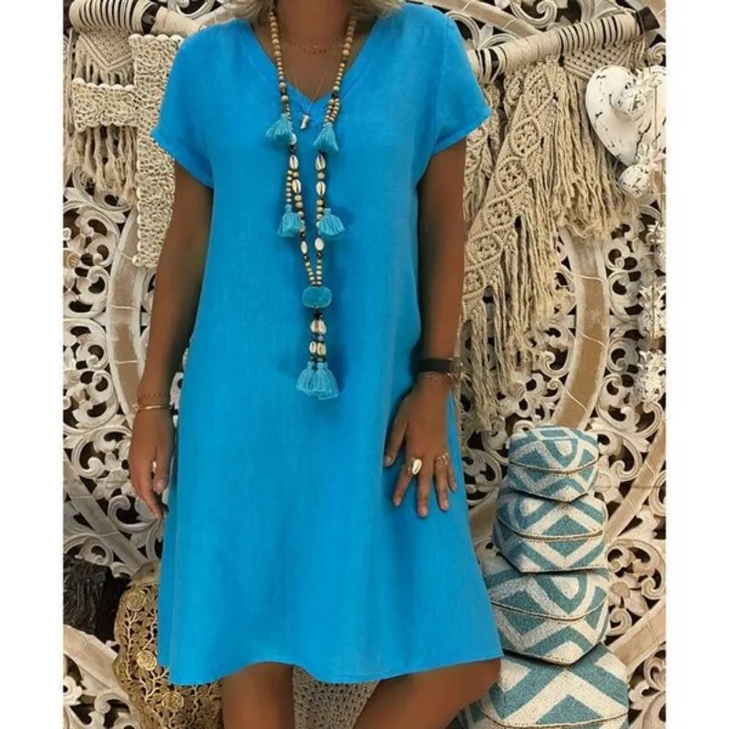 tunique courte bleu pour femme