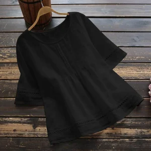 vêtement femme en lin noir