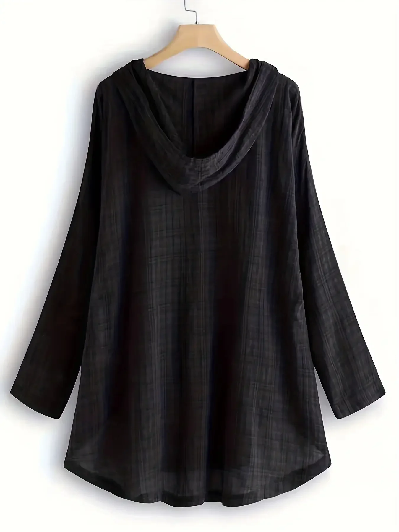 tunique grande taille motifs vichy noire