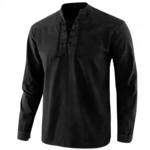 tunique homme médiévale noir