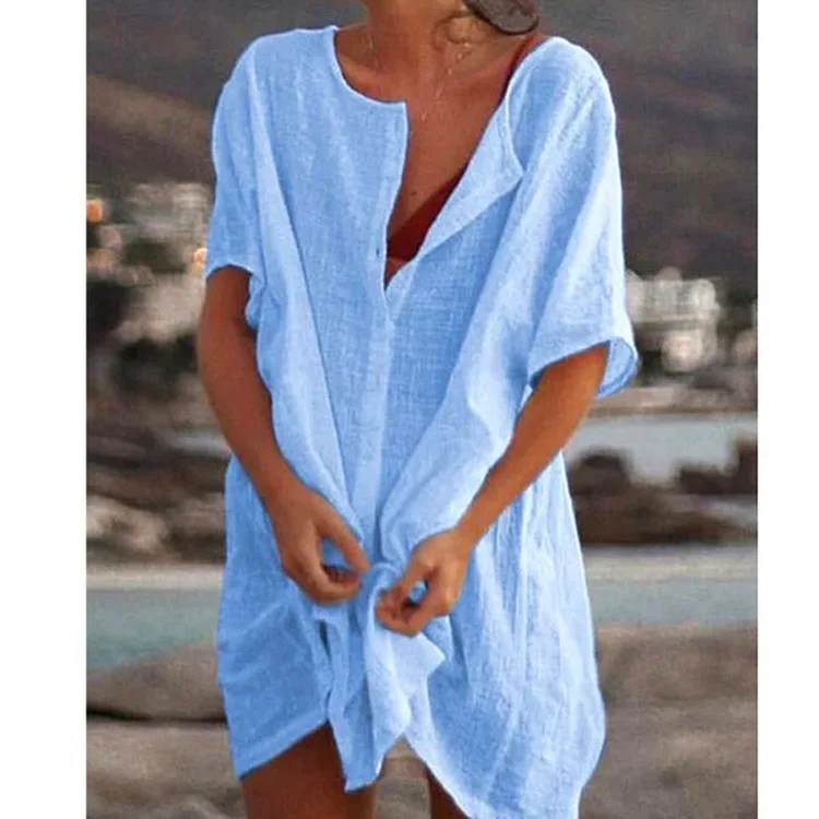 vêtement de bain femme bleu ciel