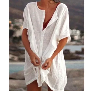 tunique de plage pour femme blanche