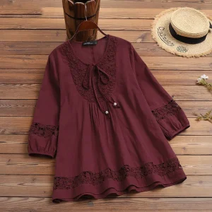 tunique rouge bordeau femme chic