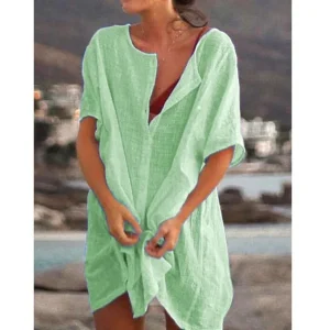tunique de plage pour femme vert d'eau