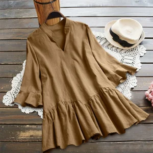tunique kaki femme grande taille