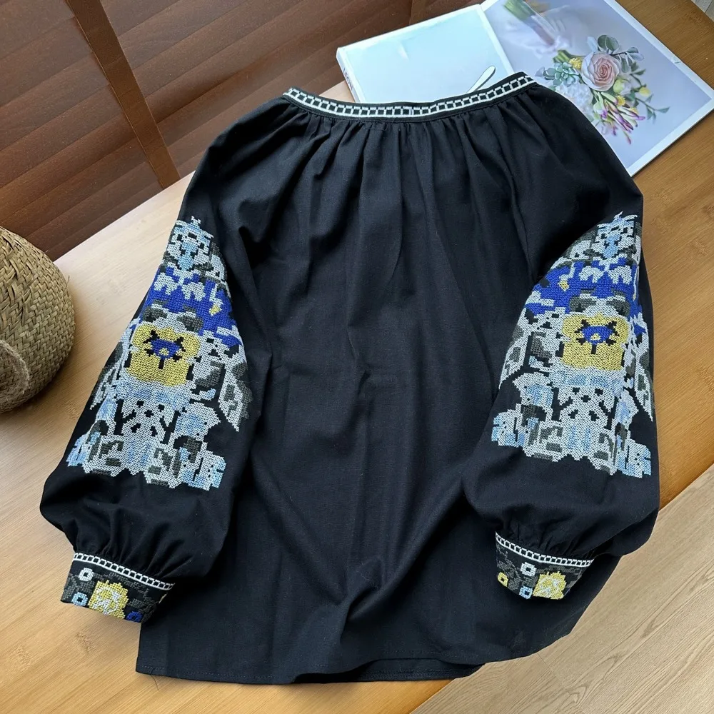 tunique bohème noire pour femme