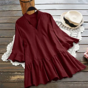 tunique rouge femme grande taille