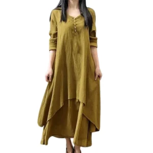tunique indienne femme jaune