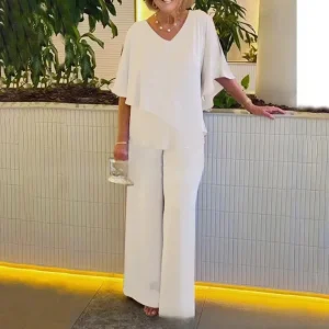 ensemble pantalon tunique or pour mariage