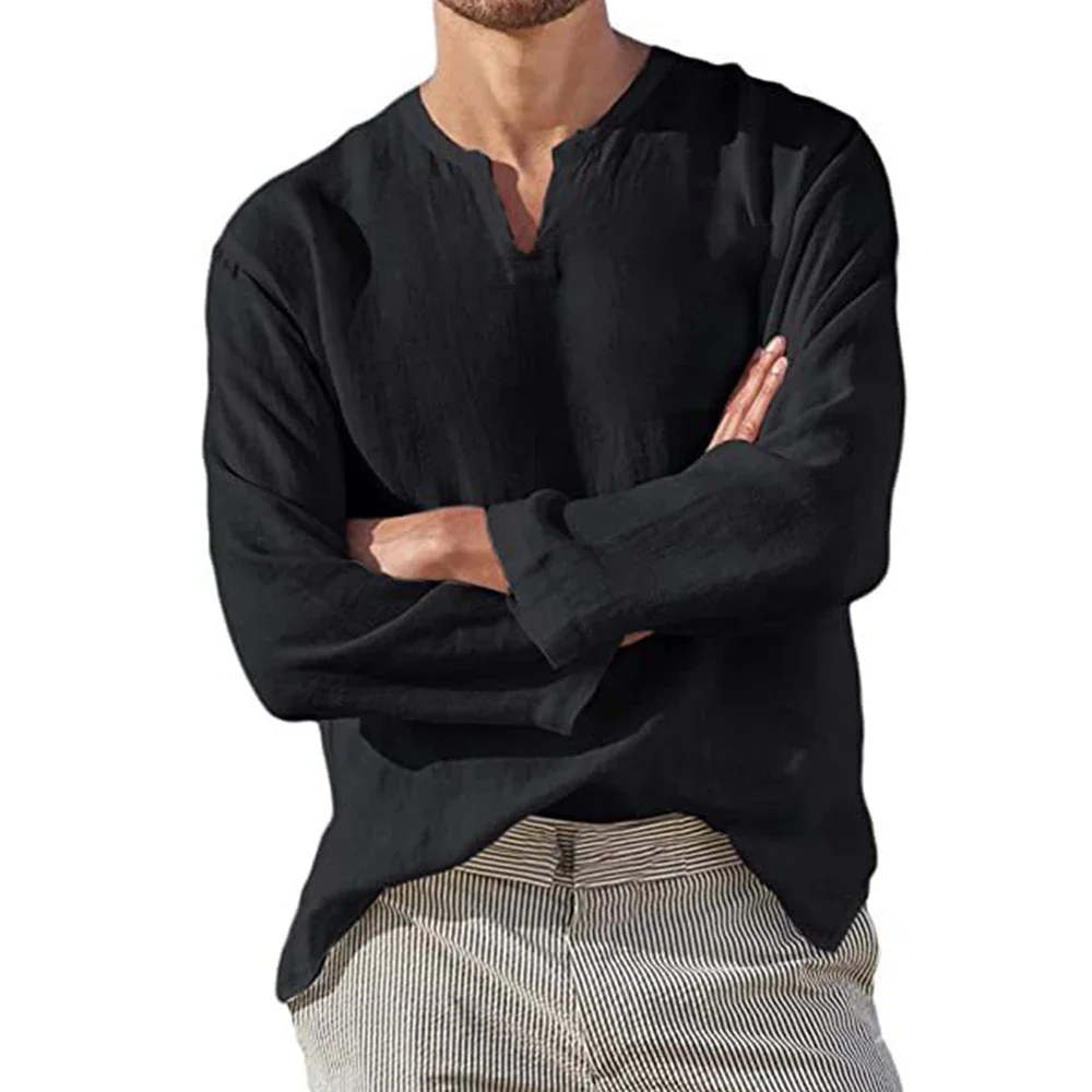 tunique homme manches longues noir