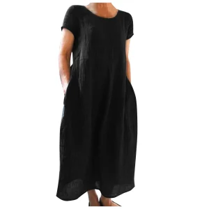 robe tunique longue noir