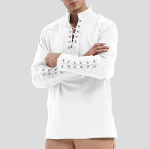 tunique blanche style médiéval